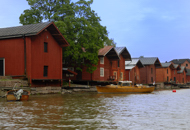 Porvoo, Finland Stock Photography. Wooden sheds along Porvoo river, Finland.